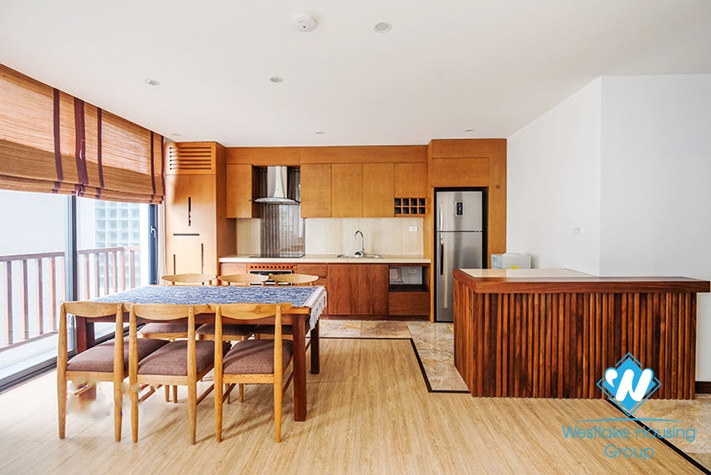 Brightly and cozy three bedrooms apartment for lease in Xuan Dieu, Tay Ho